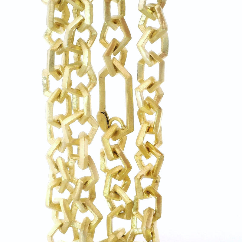 Geometric Links Chain Necklace