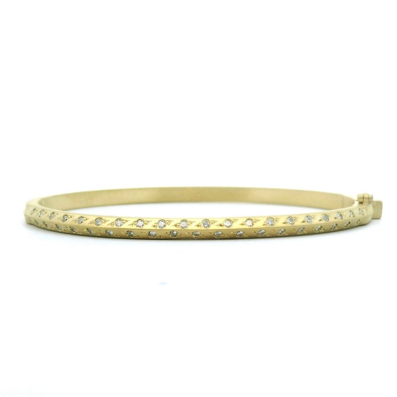 18k yellow gold hinged Diamond Bracelet