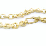 Geometric Links Chain Necklace