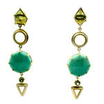 18ky Opal and Vesuvianite Drops
