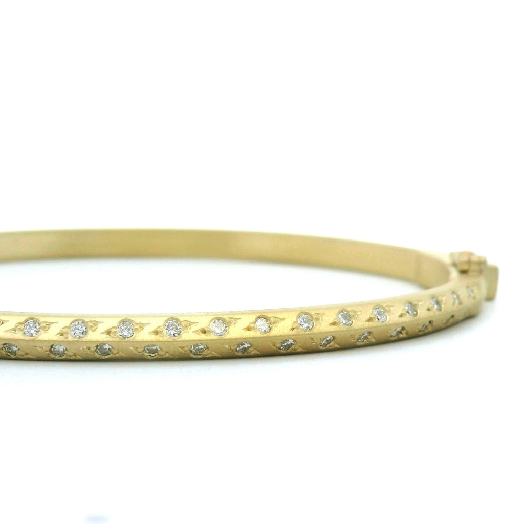 18k yellow gold hinged Diamond Bracelet