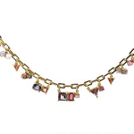 18ky Sapphire, Spinel and Tourmaline Fringe