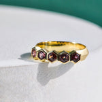 Pink Spinel 5 Stone Band