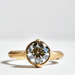 Round Brilliant Diamond Compass Engagement Ring