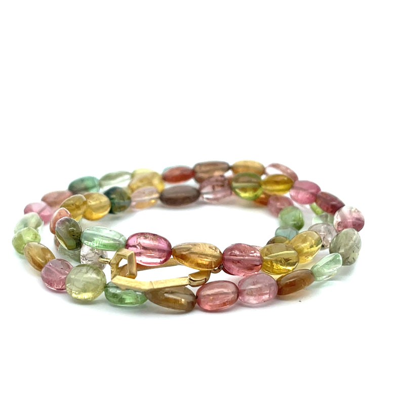 18k Autumn Tourmaline Mix Strand