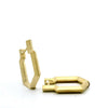 18k Yellow Gold Knife Edge 17mm Point Hoops