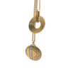18k Yellow Gold Diamond Medallion