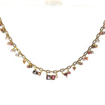 18ky Sapphire, Spinel and Tourmaline Fringe