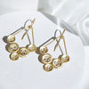 18k Yellow Gold Diamond "V" Earrings